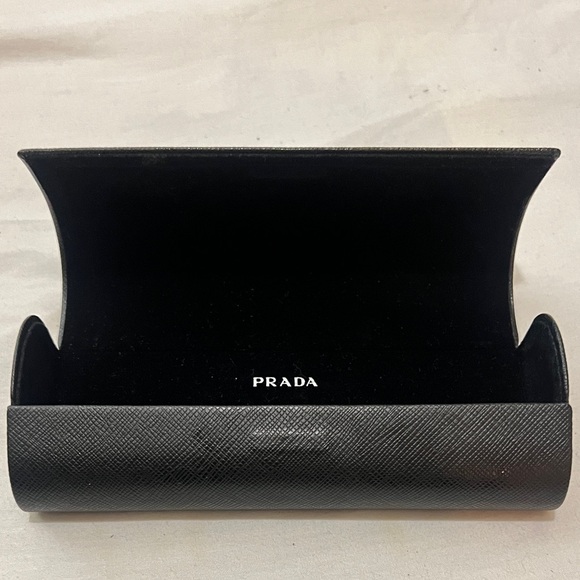 Prada Accessories - Prada Black Flip Top Clamshell Protective Eyeglasses / Sunglasses Case